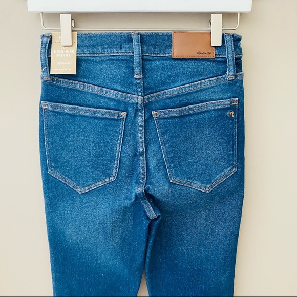 Madewell 10" High Rise Skinny Denim Jens Blue Sz 25 - Picture 10 of 16